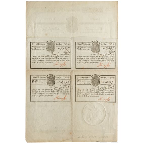 Königreich Westphalen - Obligation der Zwangsanleihe, 1812