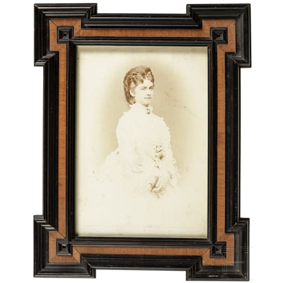 Duchess Sophie Charlotte in Bavaria - a framed cabinet photo, Vienna, 1870