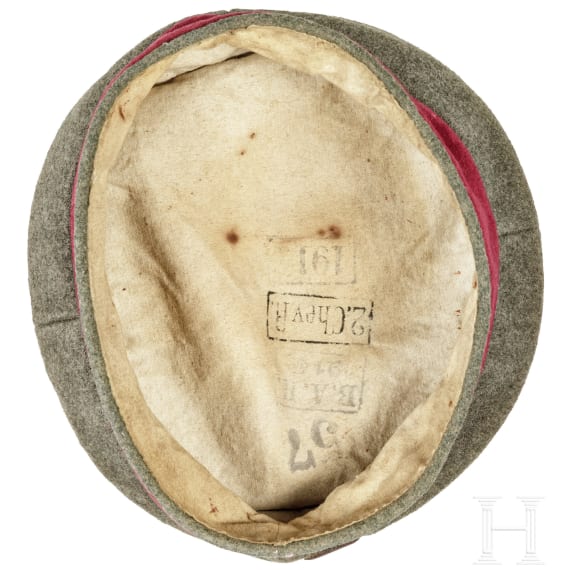 Feldm&uuml;tze f&uuml;r Mannschaften im K&ouml;niglich Bayerischen Chevaulegers-Regiment "Taxis" Nr. 2, datiert 1914