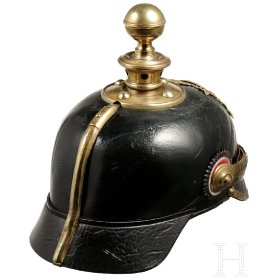 Helm f&uuml;r Mannschaften des Holsteinischen Feldartillerie-Regiments 24, 3. Batterie, um 1900