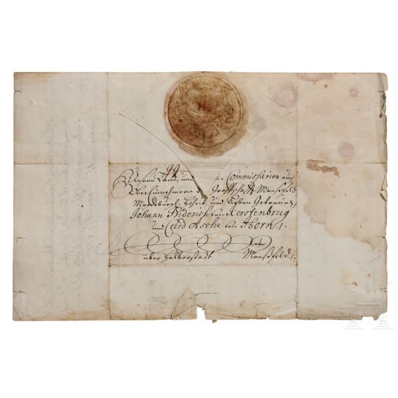 K&ouml;nig Friedrich I. in Preu&szlig;en - Autograph, datiert 15.12.1703