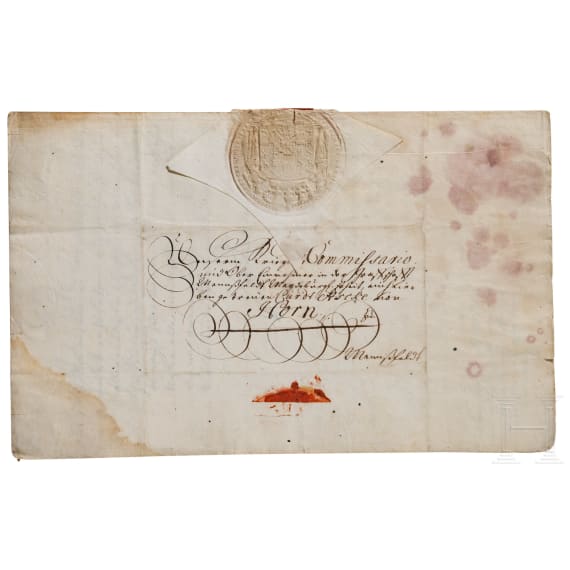 King Friedrich I of Prussia - an autograph, dated 16.12.1712