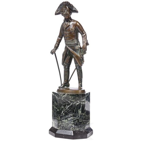 Frederick the Great - a statuette by Prof. Otto Poertzel (1876 - 1963)