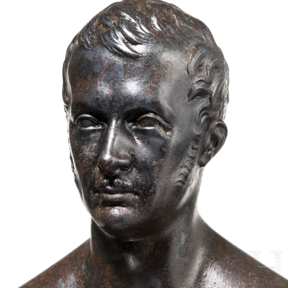 B&uuml;ste Friedrich Wilhelm III. aus Berliner Eisen, um 1840