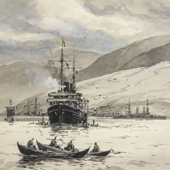 Willy St&ouml;wer (1864 - 1931) - Fjord bei Balholm, datiert 1912