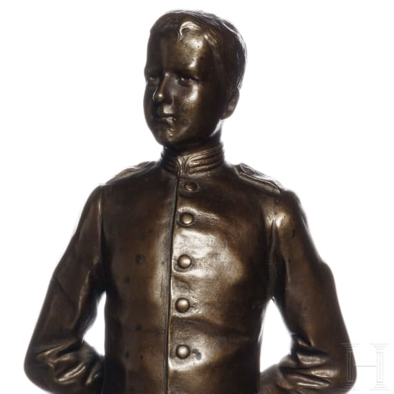 Bronzefigur eines preu&szlig;ischen Kadetten