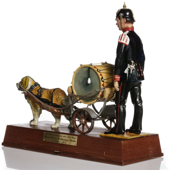 Trommelwagen des ostpreu&szlig;ischen Infanterie-Regiments Nr. 43 - Uniformfigur von Kurt Posch, 2. H&auml;lfte 20. Jhdt.