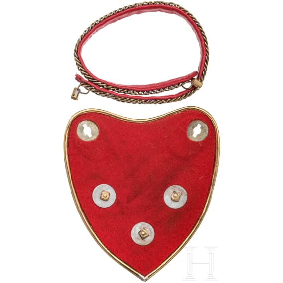 Ringkragen f&uuml;r Offiziere im K&uuml;rassier-Regiment "K&ouml;nigin" (Pommersches) Nr. 2, um 1900