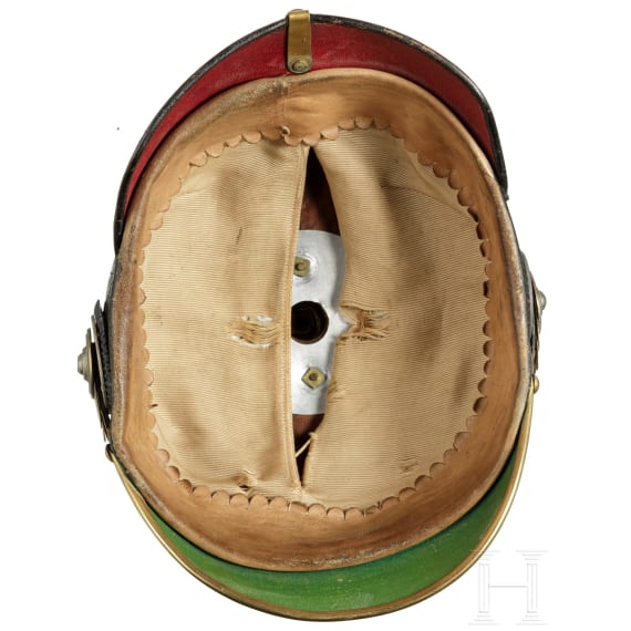 Helm f&uuml;r Offiziere der Artillerie, um 1900