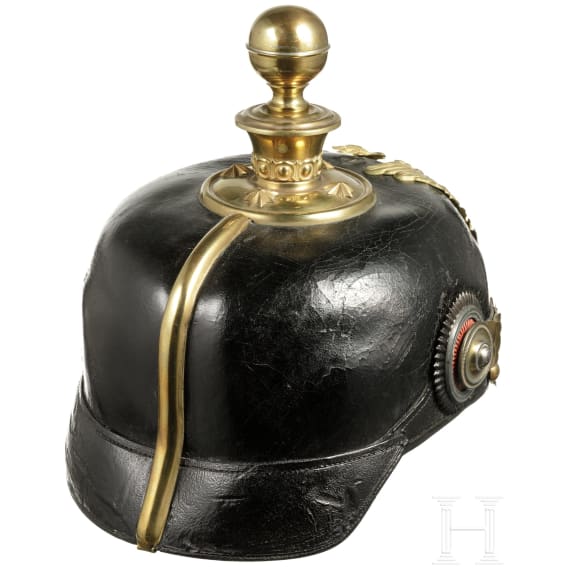 Helm f&uuml;r Offiziere der Artillerie, um 1900