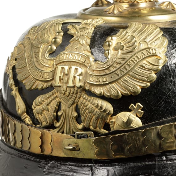 Helm f&uuml;r Offiziere der Artillerie, um 1900