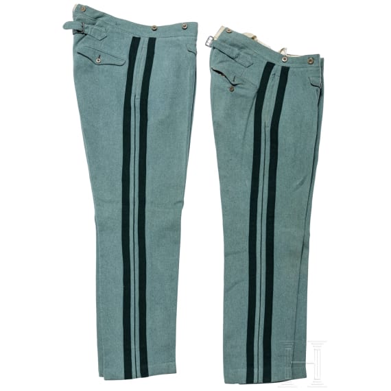 Prussia - two military cloth trousers, circa 1910