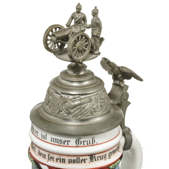 Reservistenkrug eines Obergefreiten im Fu&szlig;artillerie-Regiment "General-Feldzeugmeister" (Brandenburgisches) Nr. 3