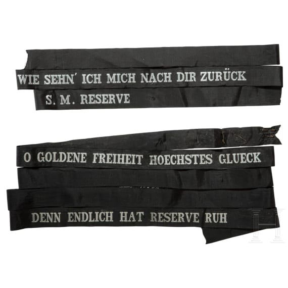 M&uuml;tzenband der Kaiserlichen Marine "Reserve S.M.S. Torpedoboot V. 159" in Silber