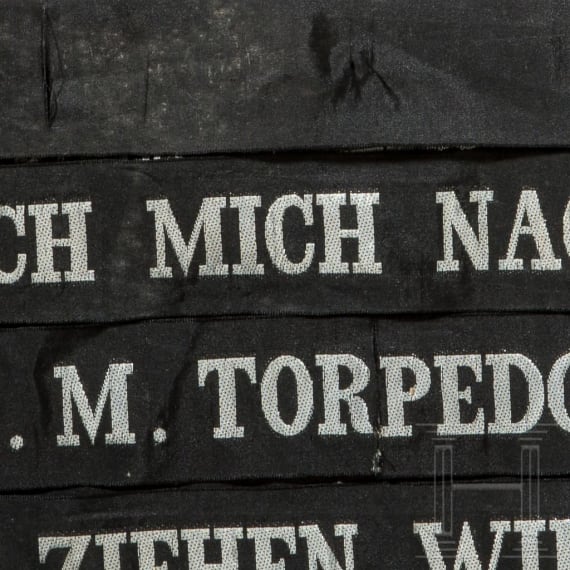 M&uuml;tzenband der Kaiserlichen Marine "Reserve S.M.S. Torpedoboot V. 159" in Silber