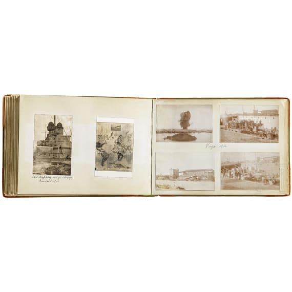 Fotoalbum eines Matrosen der "SMS Straßburg", Dienstzeit 1912-15