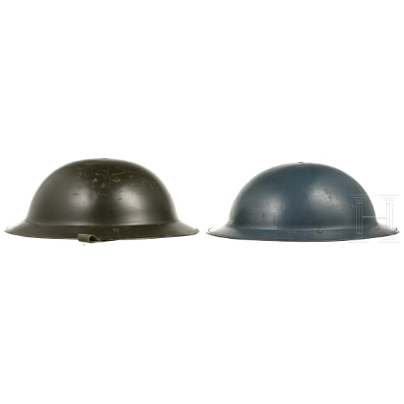 Zwei Stahlhelme M 38, Belgien