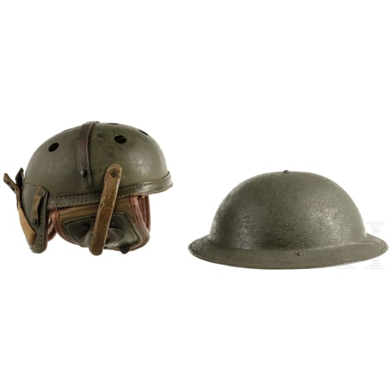 F&uuml;nf milit&auml;rische Helme, USA