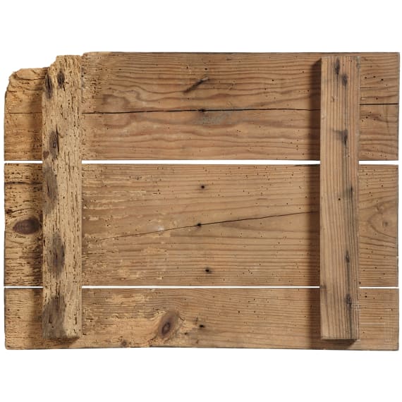 Warntafel "Achtung Minenfeld", deutsch, 1940er Jahre