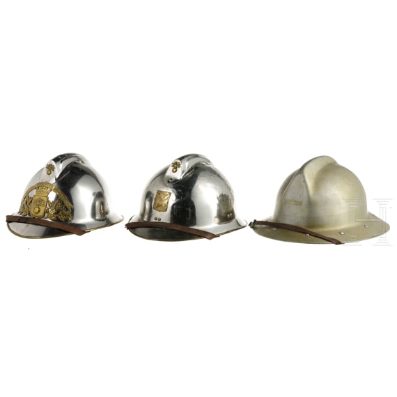 F&uuml;nf Helme der Sapeurs-Pompiers, Frankreich