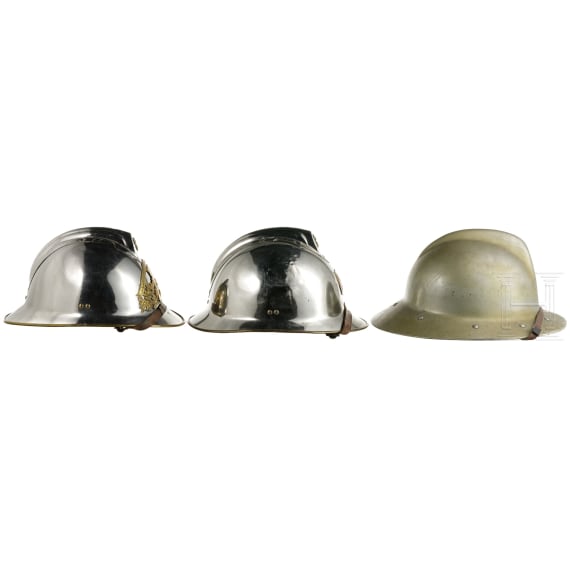 F&uuml;nf Helme der Sapeurs-Pompiers, Frankreich