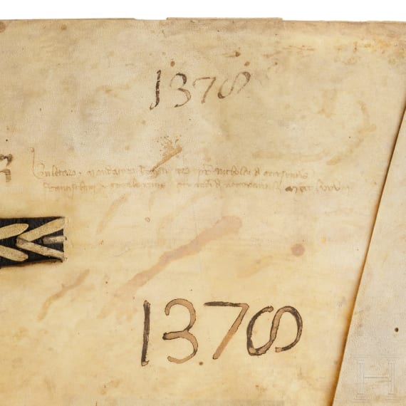 Kanzleimappe, deutsch, datiert 1378