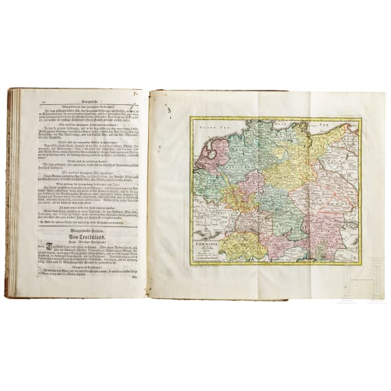 Lenglet du Fresnoy, "Kinder Geographie in 48 Lectionen", dritte Auflage, G.P. Monath, Nürnberg, 1758