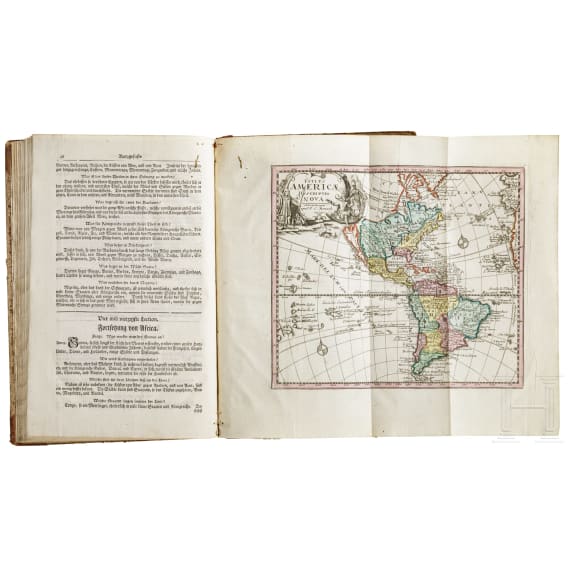 Lenglet du Fresnoy, "Kinder Geographie in 48 Lectionen", dritte Auflage, G.P. Monath, N&uuml;rnberg, 1758