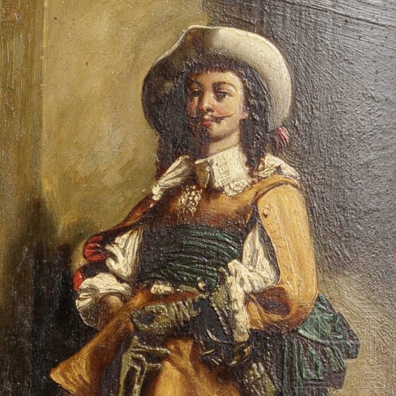 Zwei Historismus-Portraits adliger Herren des 17. Jhdts.