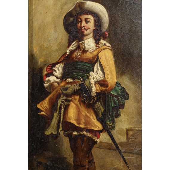 Zwei Historismus-Portraits adliger Herren des 17. Jhdts.