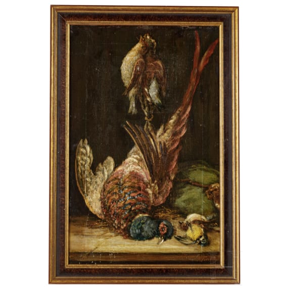 F. Fuchs - ein Paar Jagdstillleben, deutsch, 19. Jhdt.