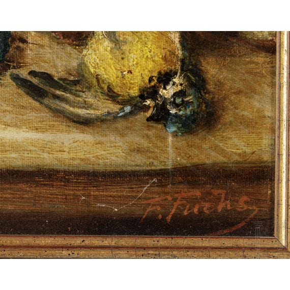 F. Fuchs - ein Paar Jagdstillleben, deutsch, 19. Jhdt.