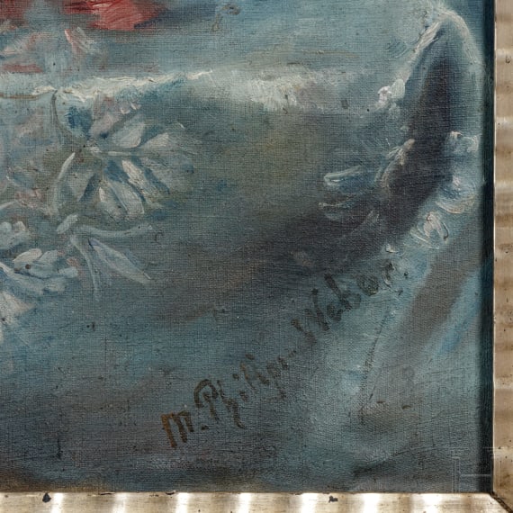 Marie Philips-Weber (1845 - 1942) - Stillleben mit Blumenstrau&szlig;