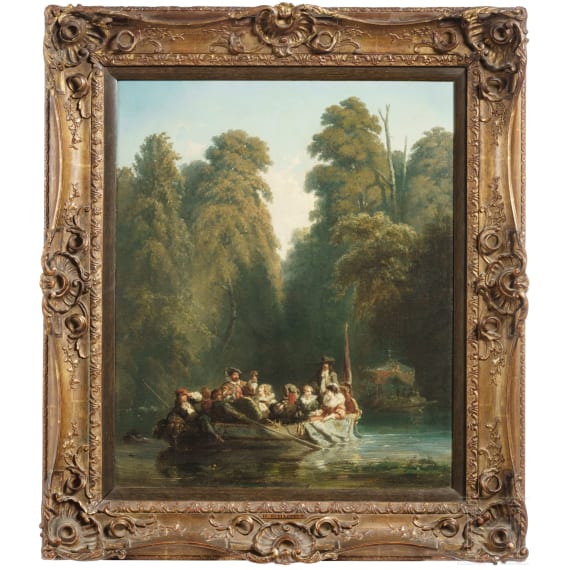 Hendrik Frans Schaefels – The Boat Partie, Belgium, 1853
