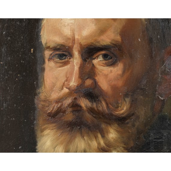 Gustav Rien&auml;cker - zwei Herrenbildnisse, M&uuml;nchen, 1897