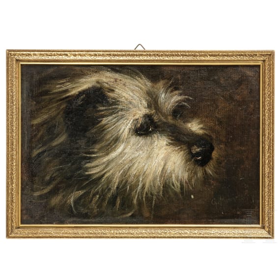 F&uuml;nf Hundedarstellungen, deutsch, 19./20. Jhdt.