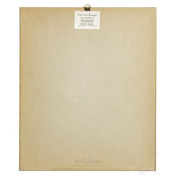 F&uuml;nf Hundedarstellungen, deutsch, 19./20. Jhdt.