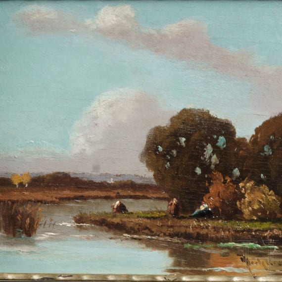 Josef M&uuml;hlbeck - zwei Landschaften, M&uuml;nchen, fr&uuml;hes 20. Jhdt.