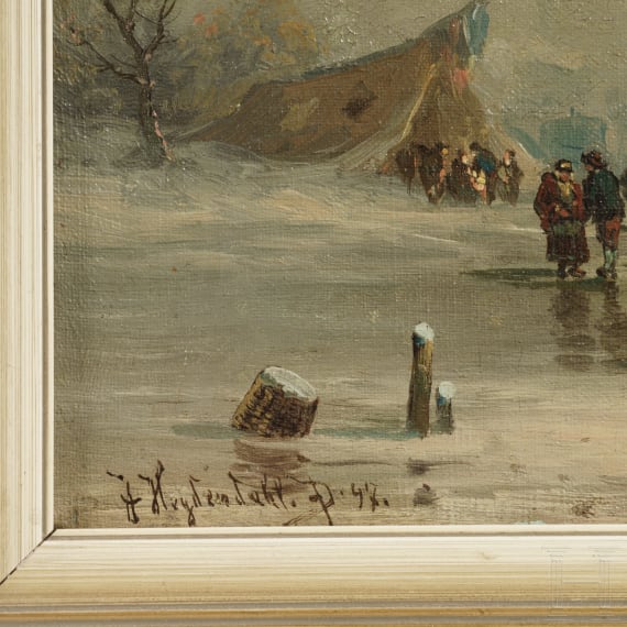 Joseph Heydendahl - Winterszene, deutsch, 1897