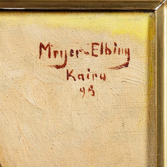 Oscar Meyer-Elbing (1866 - ca. 1930) - Portrait eines Orientalen, datiert 1895