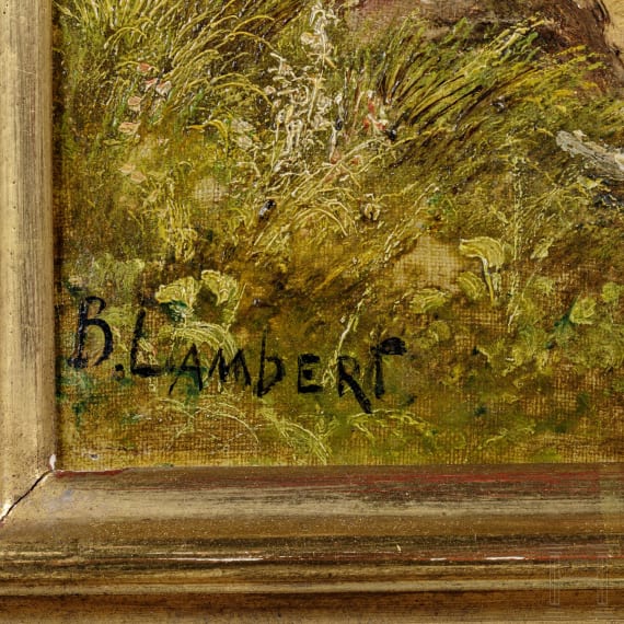 B. Lambert (1843 - 1902/05) - Gem&auml;lde "Am Grundlsee"
