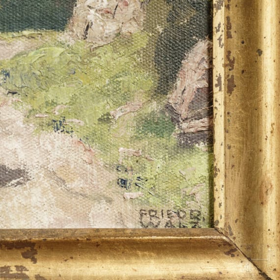 Friedrich Walz - Schloss Tirol, Italien, 20. Jhdt.