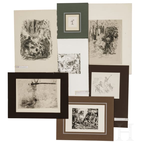 Lovis Corinth (1858 - 1925) und Max Slevogt (1868 - 1932) - 16 Grafikbl&auml;tter