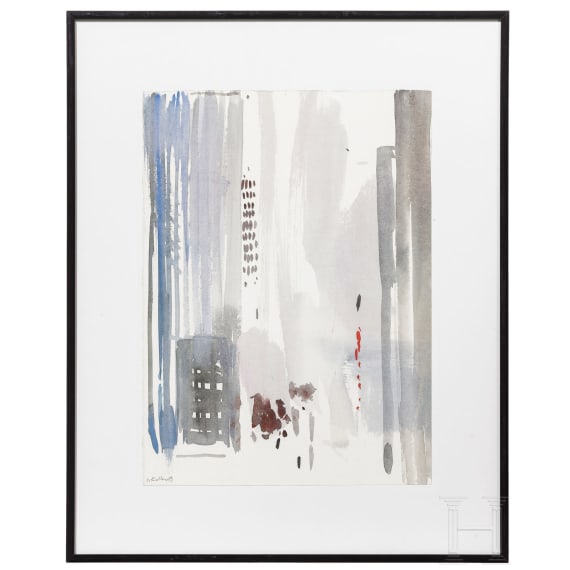 Oskar Koller (1925 - 2004) - drei Farblithographien, datiert 1989