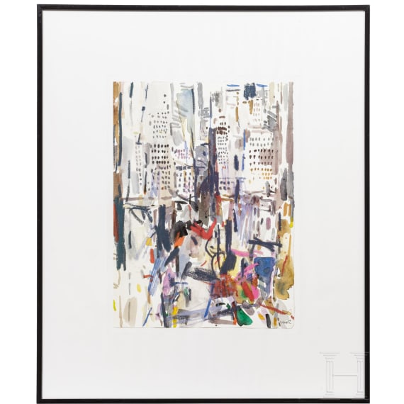 Oskar Koller (1925 - 2004) - drei Farblithographien, datiert 1989