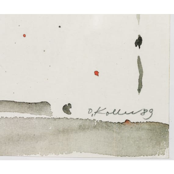 Oskar Koller (1925 - 2004) - drei Farblithographien, datiert 1989