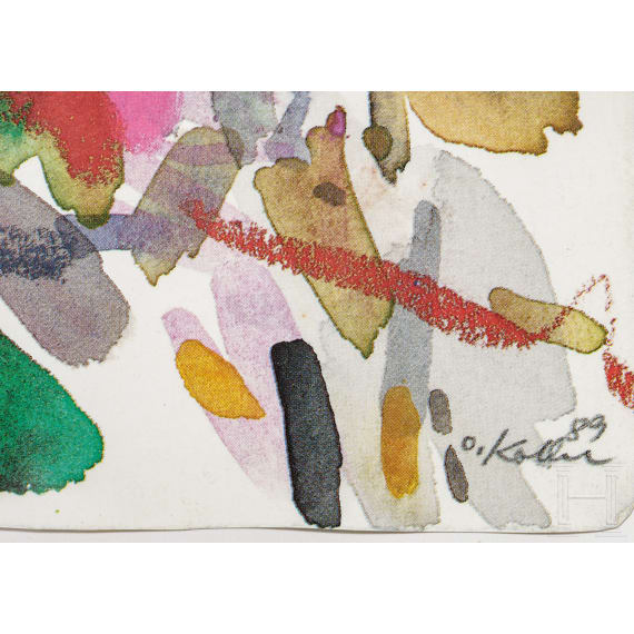 Oskar Koller (1925 - 2004) - drei Farblithographien, datiert 1989