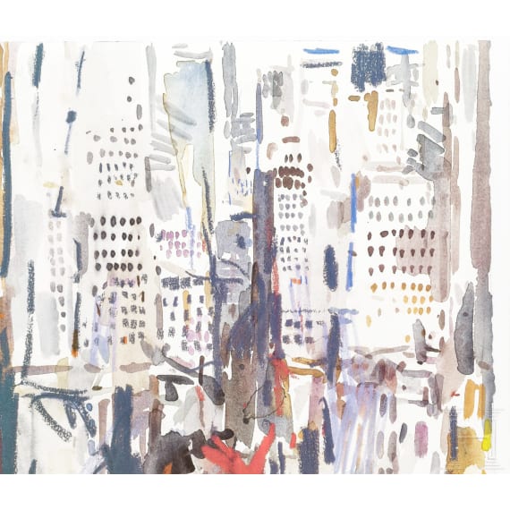 Oskar Koller (1925 - 2004) - drei Farblithographien, datiert 1989