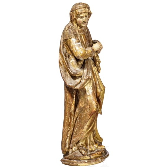A North German/Flemish statue of a mourning Madonna, circa 1600