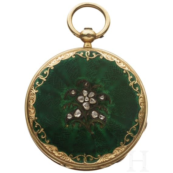 Gold-Taschenuhr, Genf, De Sufry, Ende 19. Jhdt.